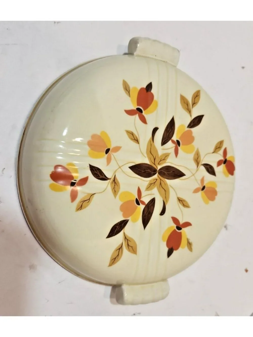 Vintage Hall Autumn Leaf Casserole with Two Handles Lid Replacement